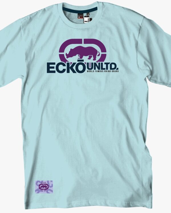 Camiseta Ecko Masculina Big Rhino Azul Turquesa Angel - Imagem 4
