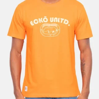 Camiseta Ecko Estampada Laranja