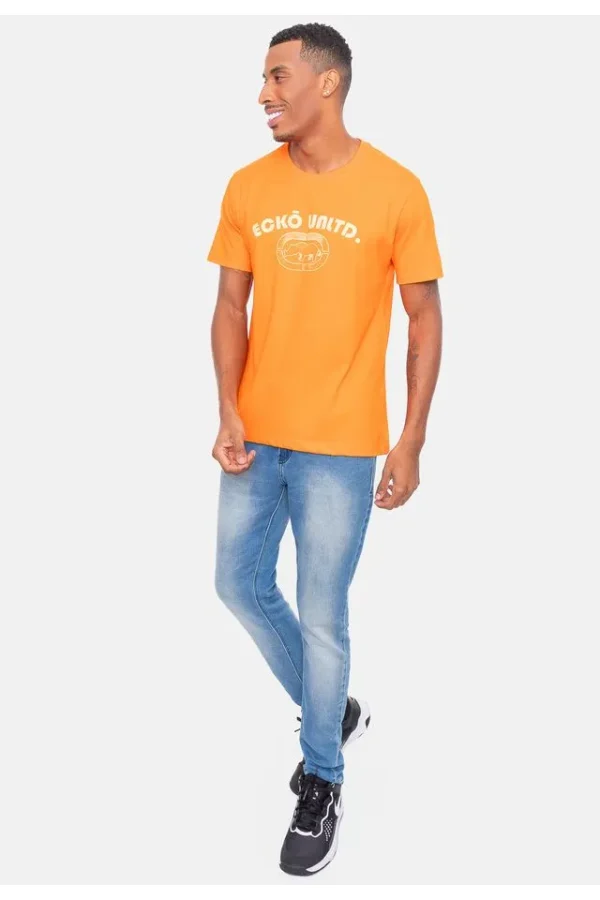 Camiseta Ecko Estampada Laranja - Imagem 3